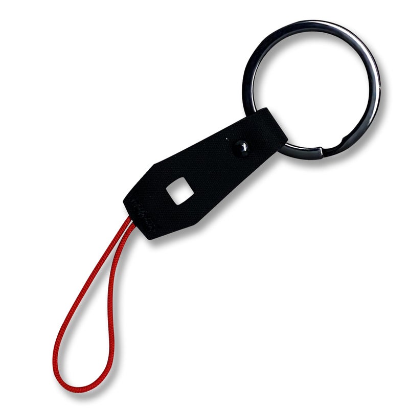 Utopicar Keychain, Black Hypalon Key Fob Rope - Lightweight Car Keyholder, Compatible with Tesla Model S/Y/3 - Image 1